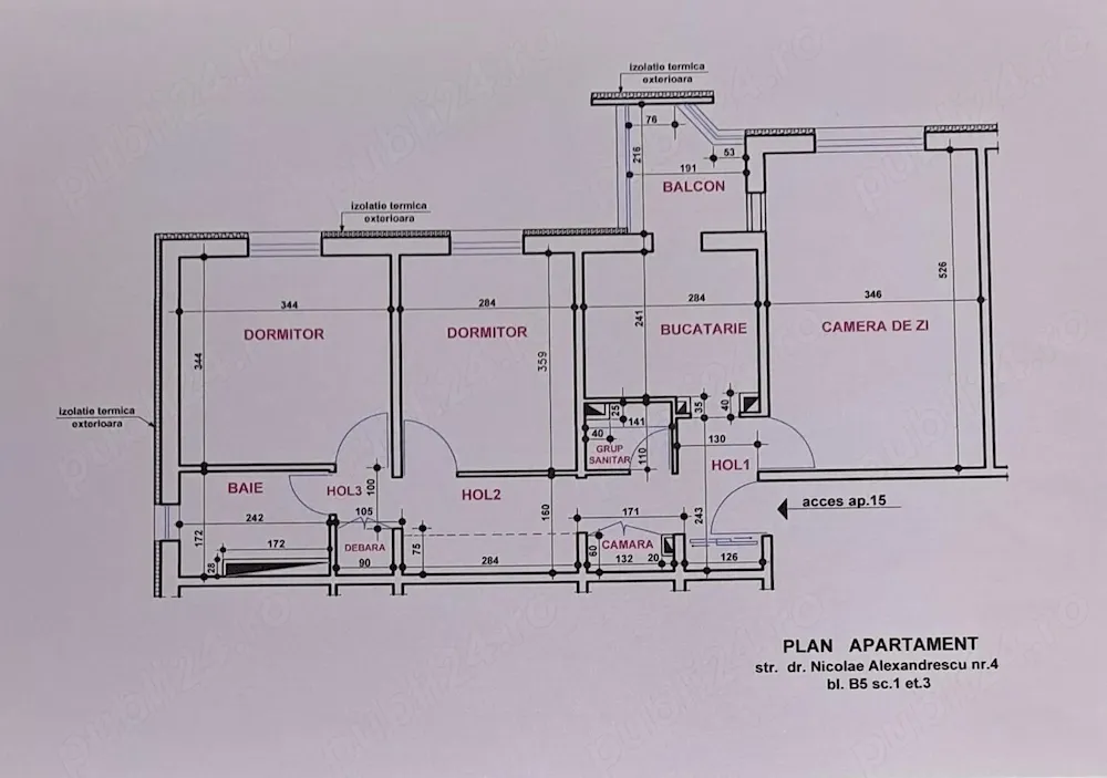 Apartamant 3 camere vanzare - imagine 1