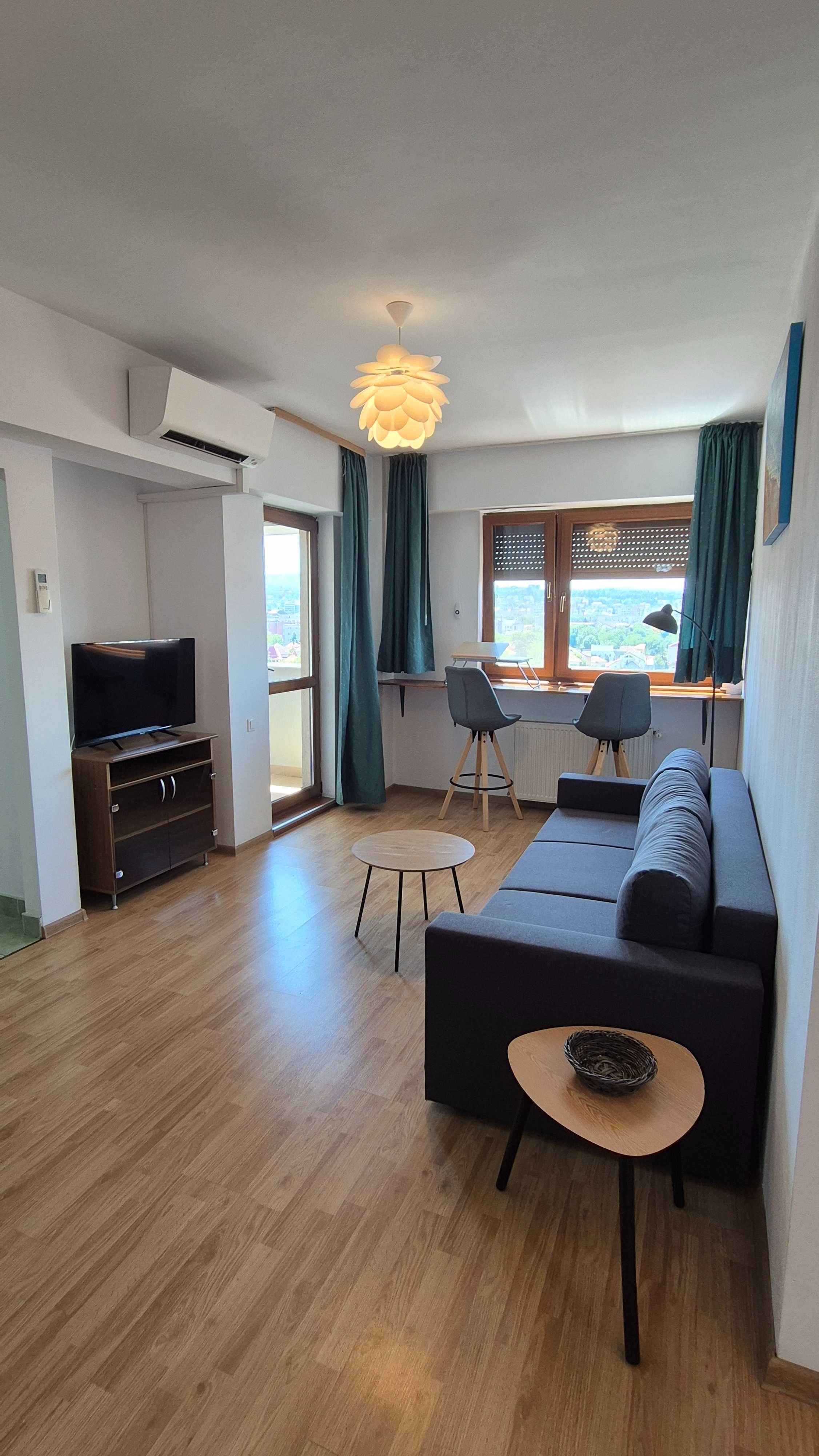 Inchirere apartament 2 camere cu panorama, parcare subterana utilat si mobilat, zona Dorobantilor