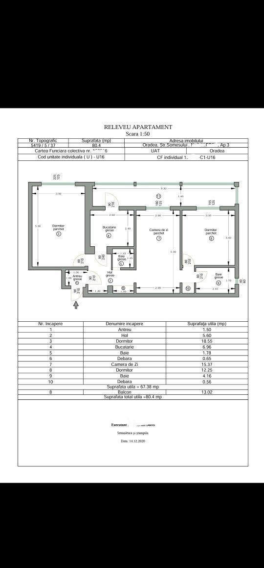 Apartament 3 camere de închiriat | 80,4 mp | Velența, Oradea | Loc de parcare | Disponibil din 1 septembrie - imagine 1