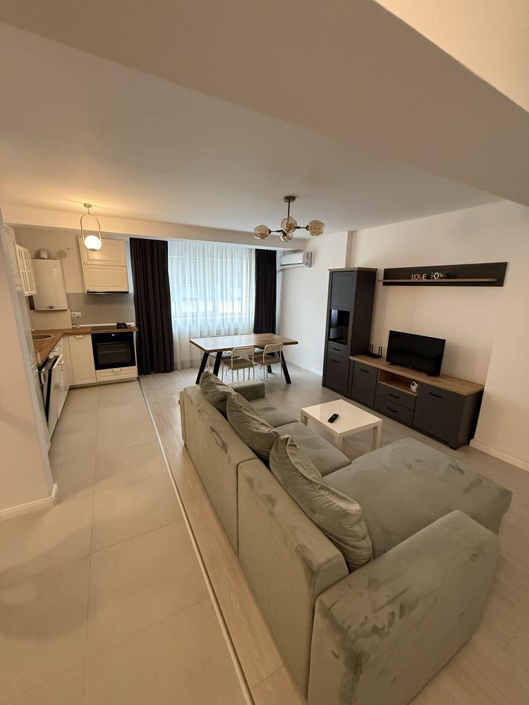 Apartament 2 camere | 50 mp utili | Bloc nou 2022 | Prima închiriere | Parcare inclusă | Mobilat & utilat complet