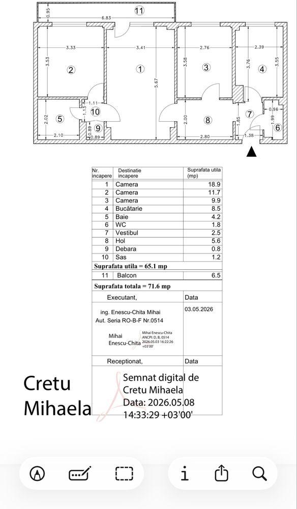 3 camere Dristor/Fizicienilor - imagine 1