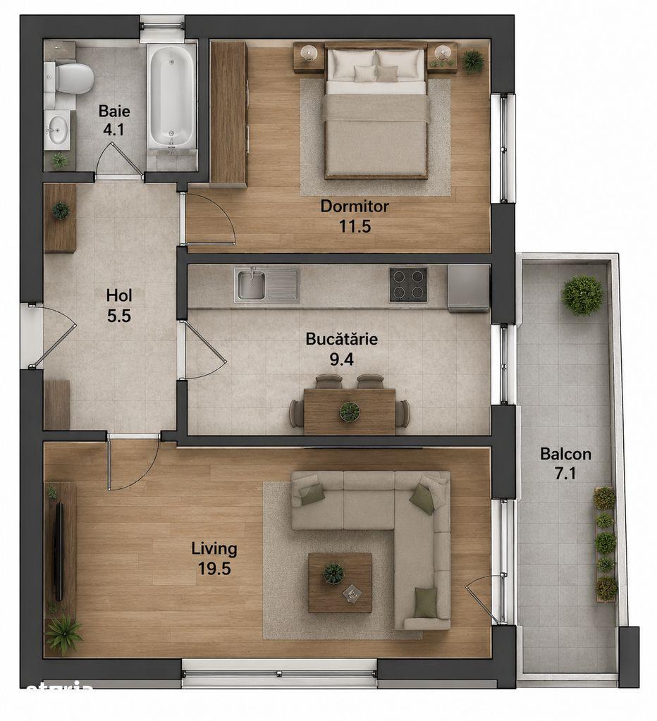 Apartament 2 camere 57 mp- Metalurgiei- Parc Tudor Arghezi