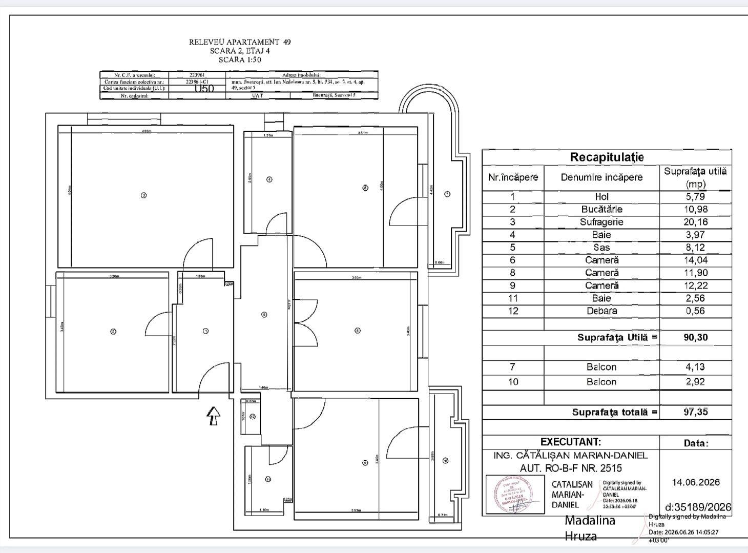 Apartament 4 camere