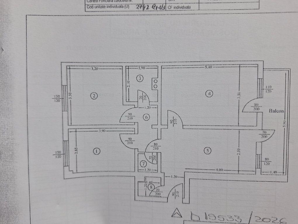 Apartament 3 camere Exercițiu Decomandat - imagine 1