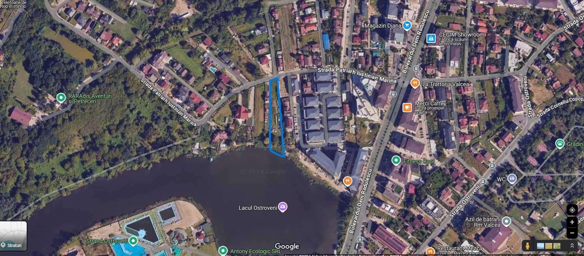 Vand teren 2549 mp cu deschidere la lac, in  Ramnicu Valcea- Ostroveni - imagine 1