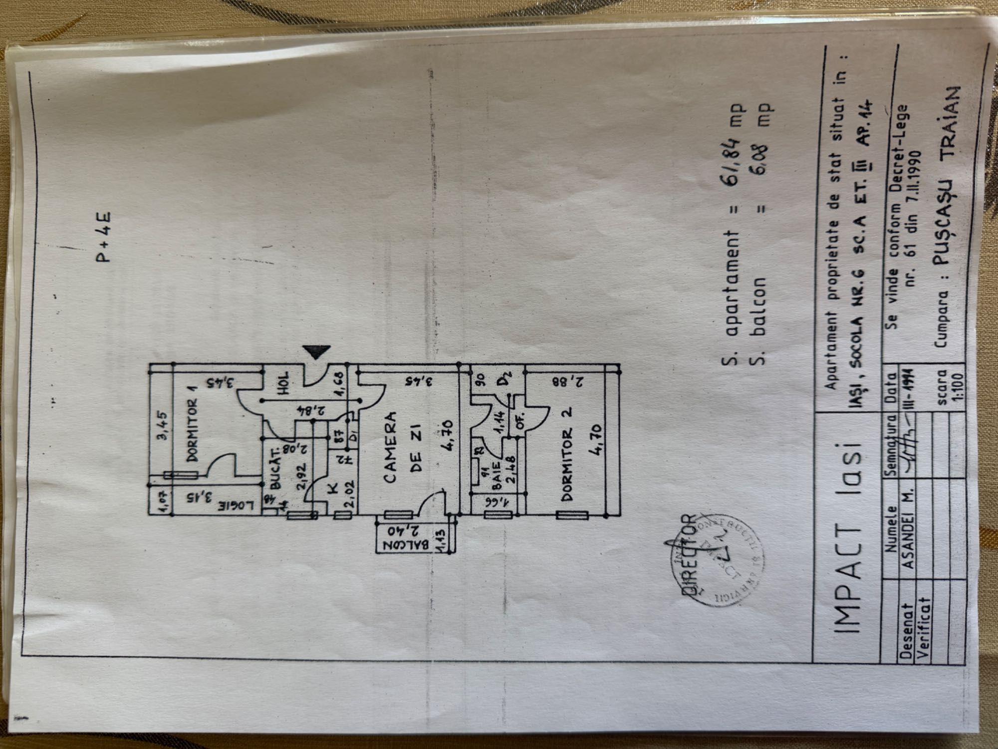 Vand apartament 3 camere Podu Rosu, Bld Socola 6, bl D1 . Termoinsulatie exterioara 2 balc inchise,vedere la bld,centrala.0749970339 - imagine 1