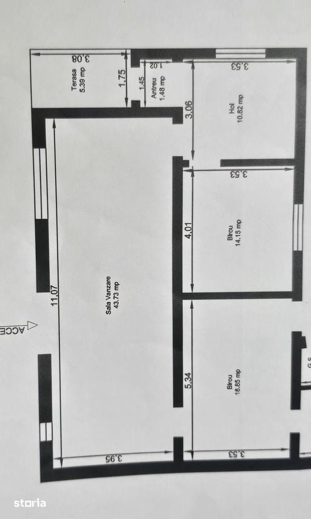 Spatiu comercial de inchiriat in Arad, parter