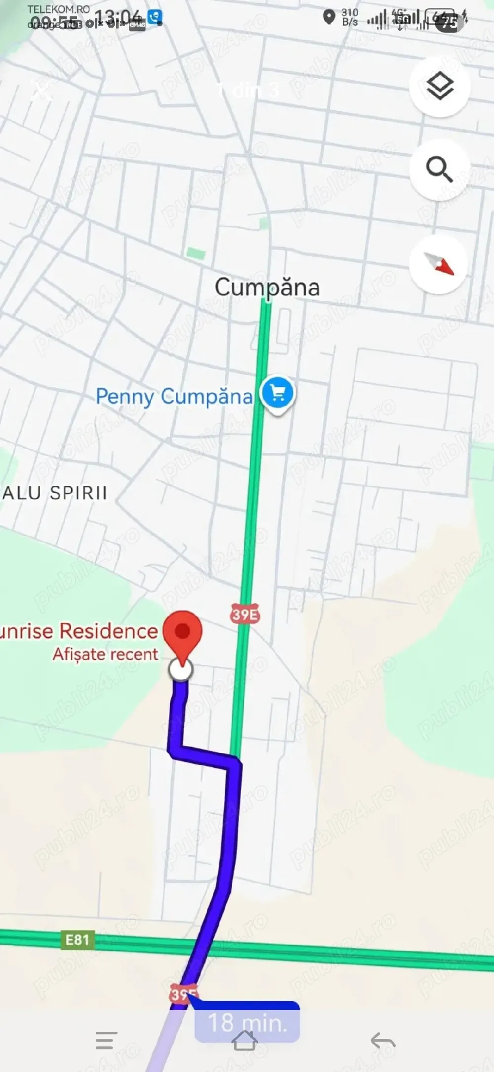 De vânzare teren intravilan   Cumpăna, zona Betty Ice   vis-a-vis de Sunrise Residence