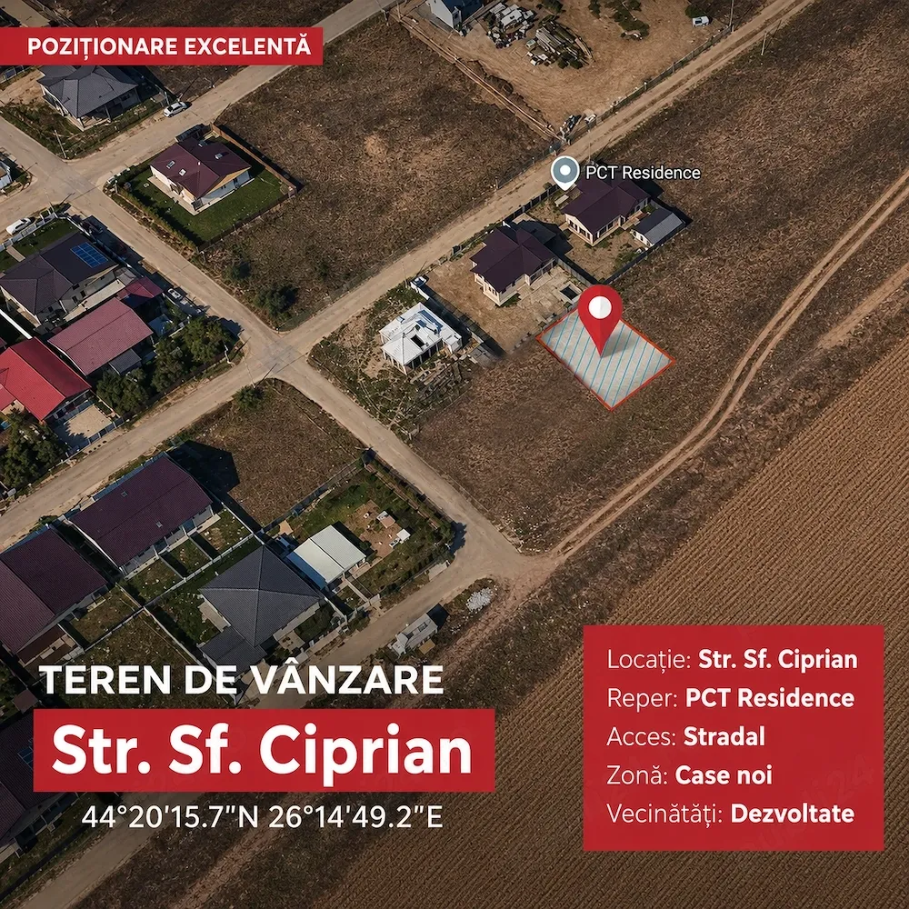 Teren intravilan 414 mp Cartier Allegria Residence, Popești-Leordeni Șoseaua Olteniței Nr 146 - imagine 1