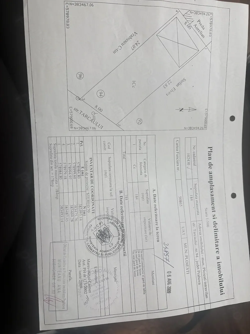 Vând teren zonă foarte bună Ploiesti!