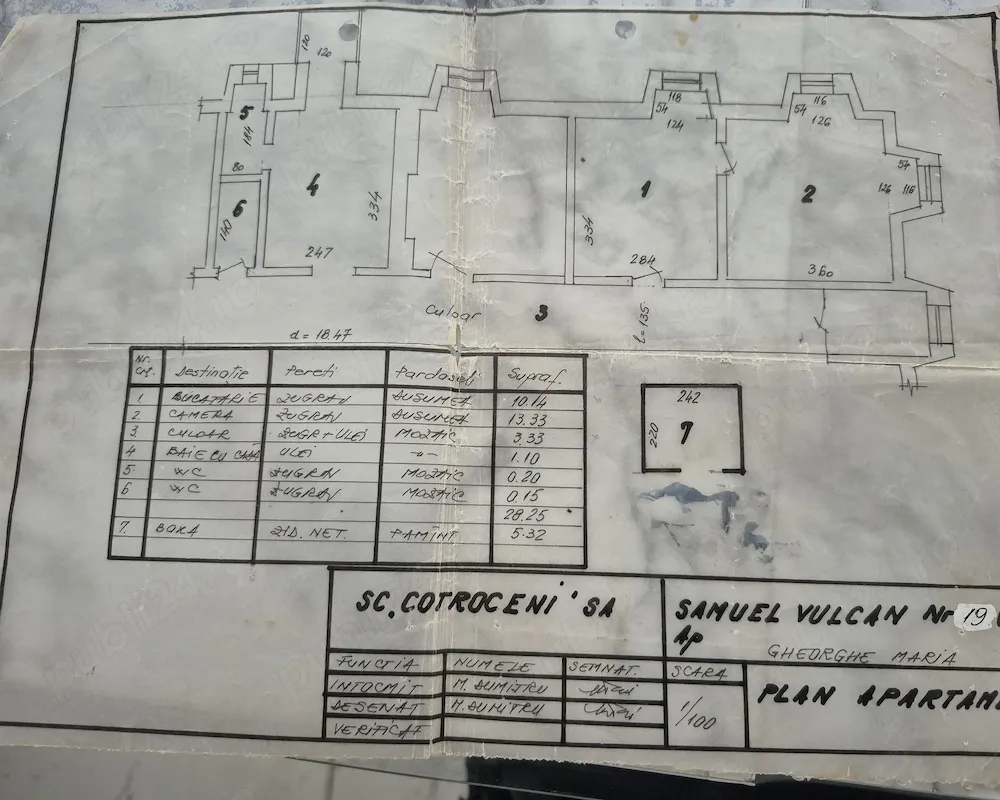 Apartament 2 camere etaj 3 zona calea 13 septembrie sector 5