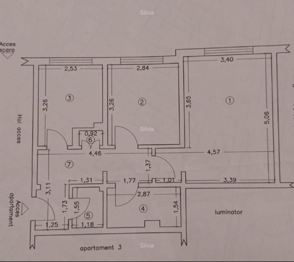 Apartament 2 camere decomandat