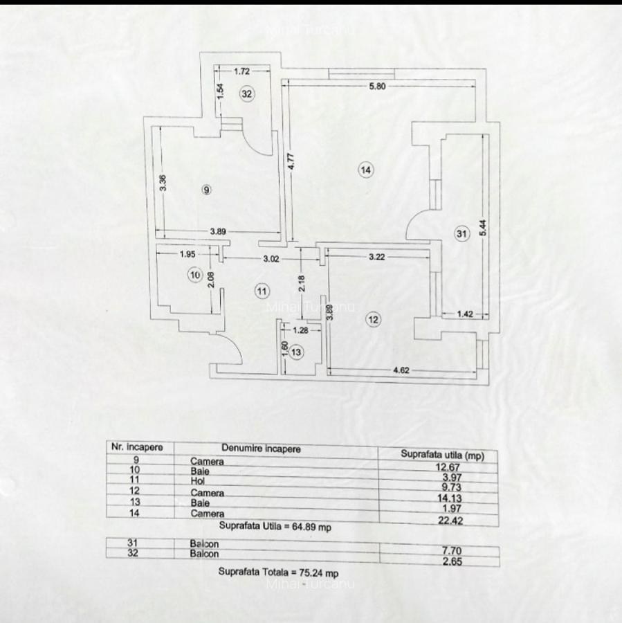 Apartament 3 camere