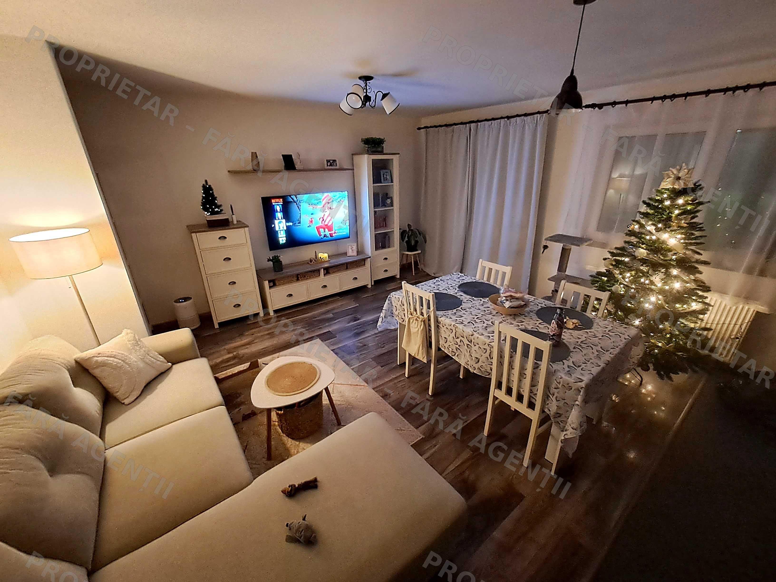Apartament 3 camere, 70 mp, mobilat/utilat, str Avram Iancu, în spate la BMW Florești