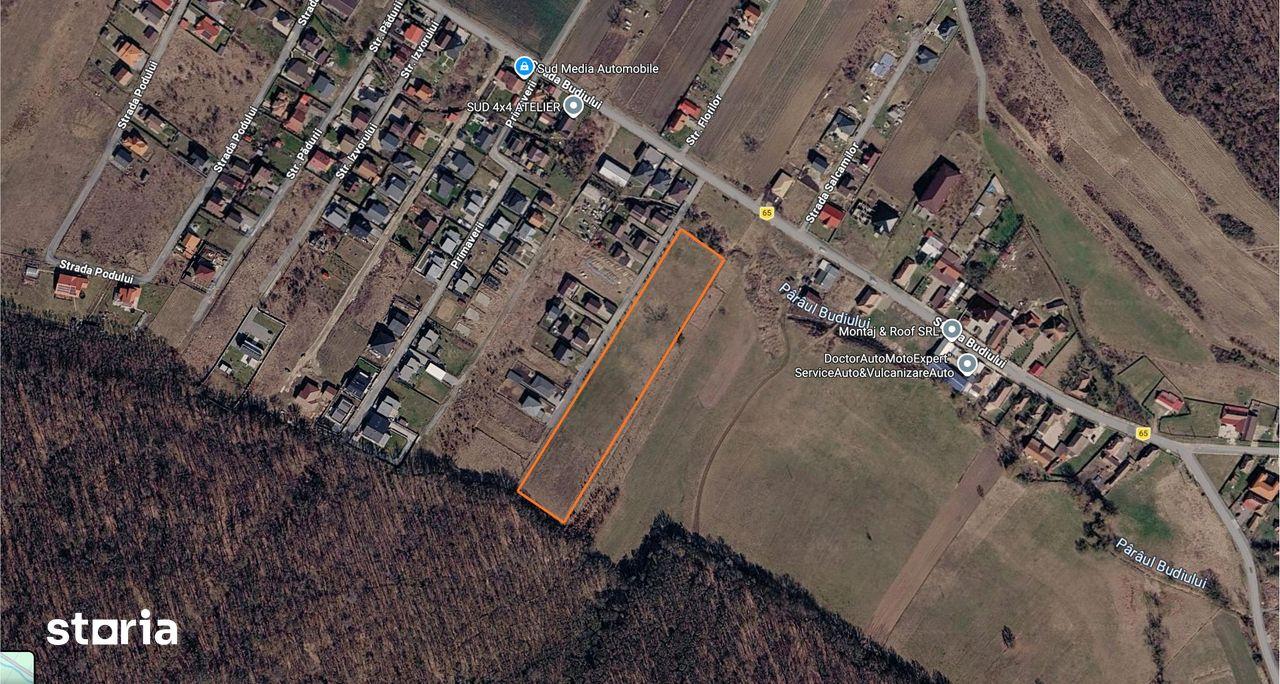 De vanzare parcele intravilan 559–1.009 mp | Budiu Mic