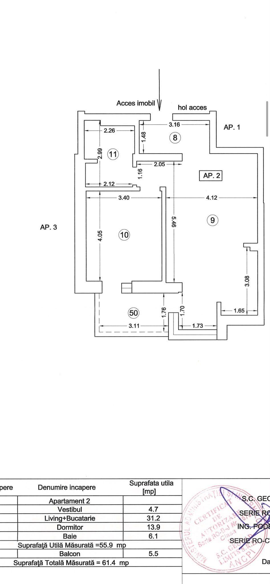 Apartament 2 camere AVIATORII 2