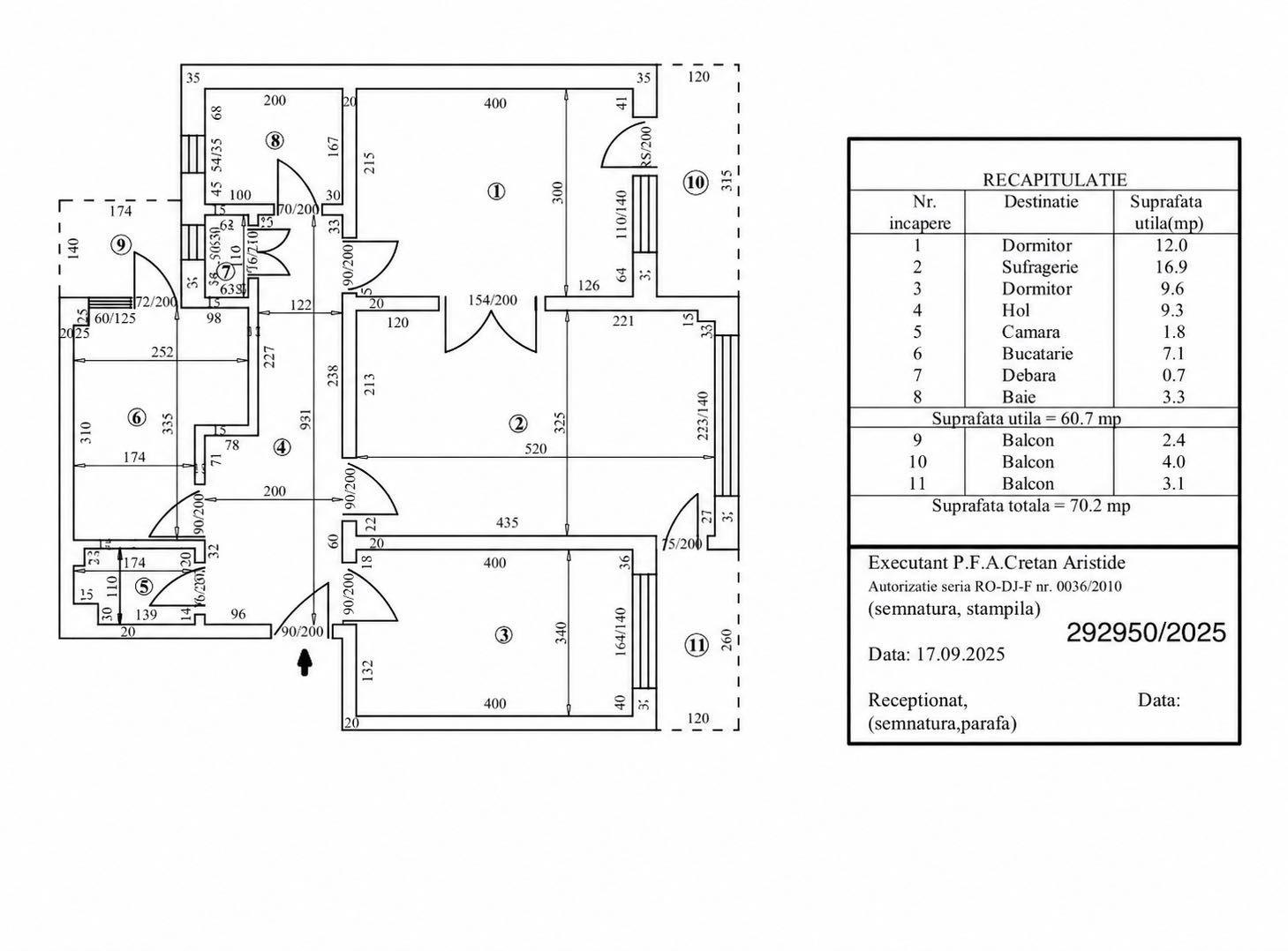 Apartament de vânzare 3 camere