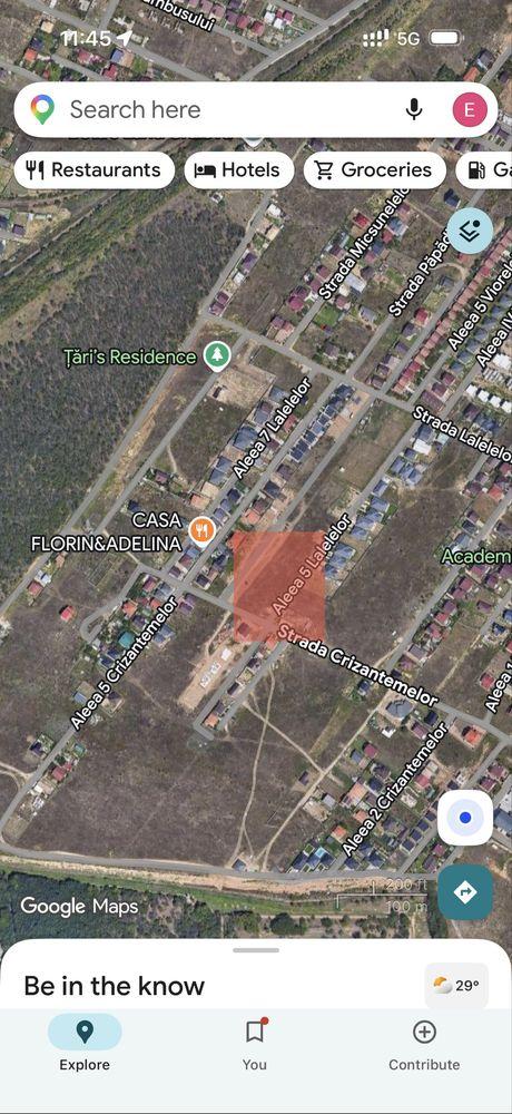 Proprietar – Teren de vânzare în zona Selgros (Malu Mare) 880 metri patrati