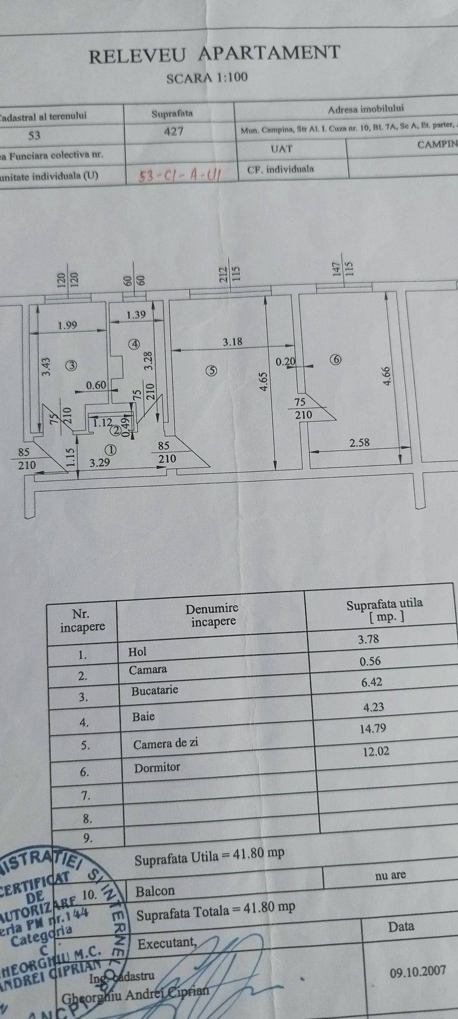 Apartament 2 camere central Campina