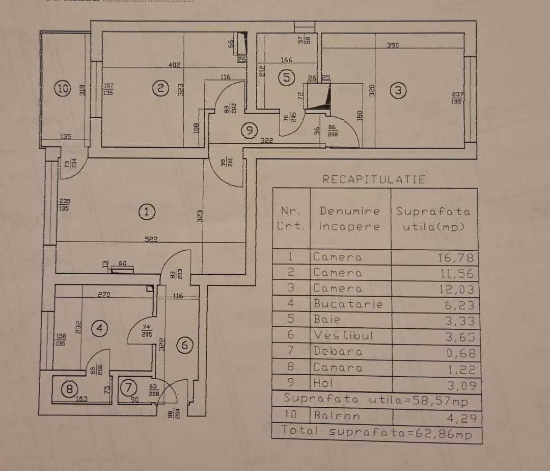 Apartament de vanzare cu 3 camere Pajura