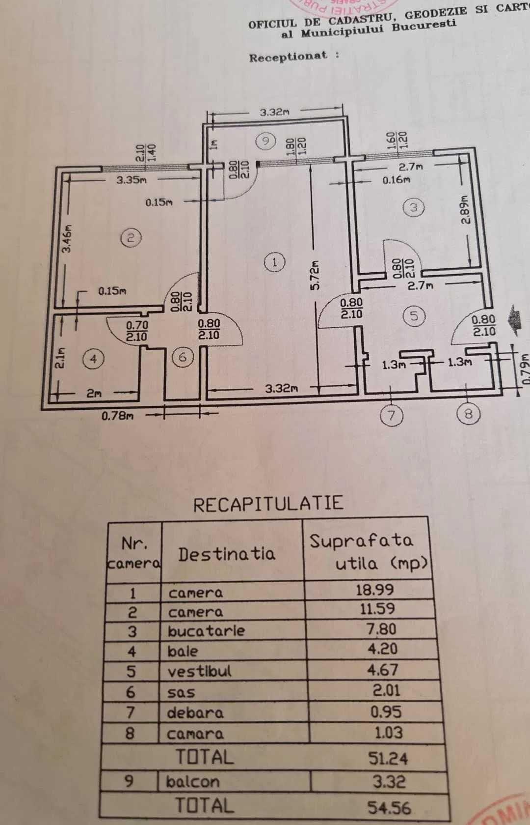 Apartament 2 camere Calea Mosilor