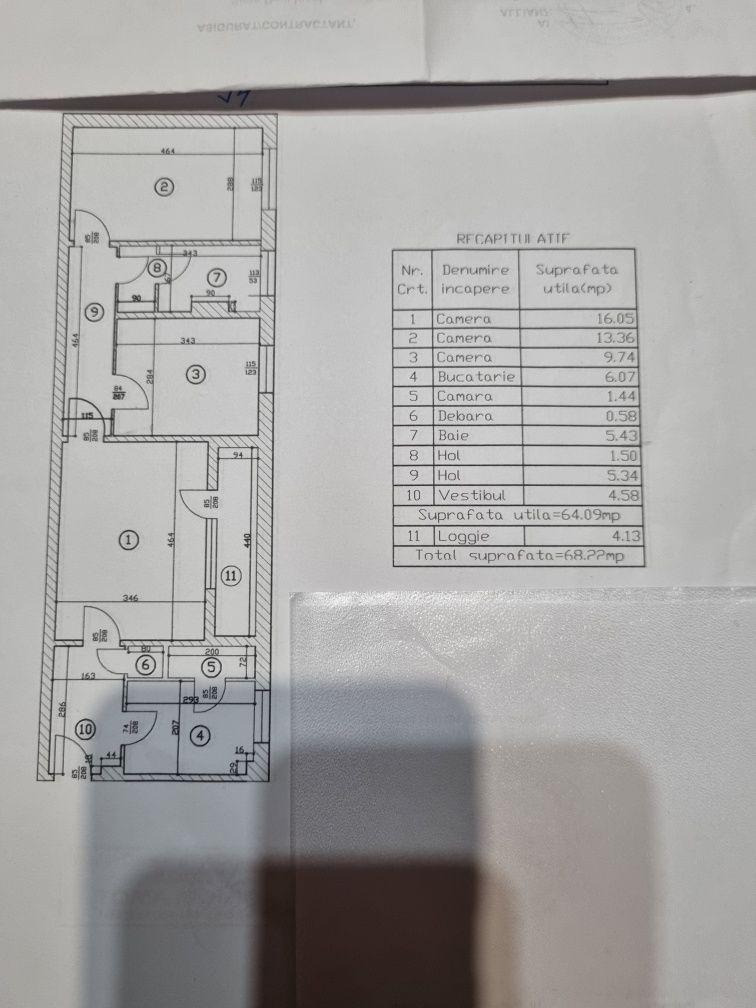 Apartament 3 camere Piata minis
