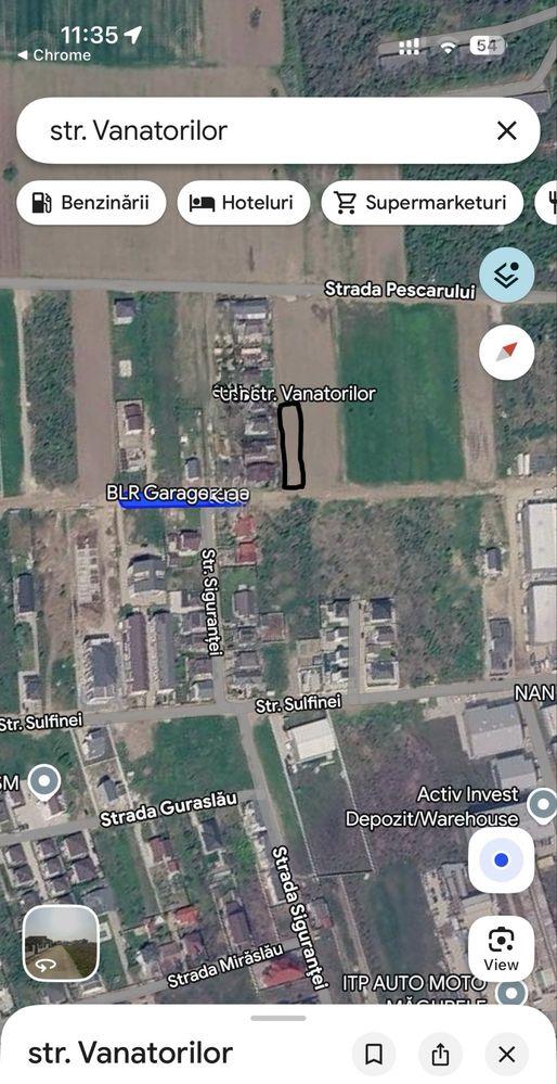 Vând teren intravilan 621 mp ideal pentru casă Măgurele, Str. Vânătorilor