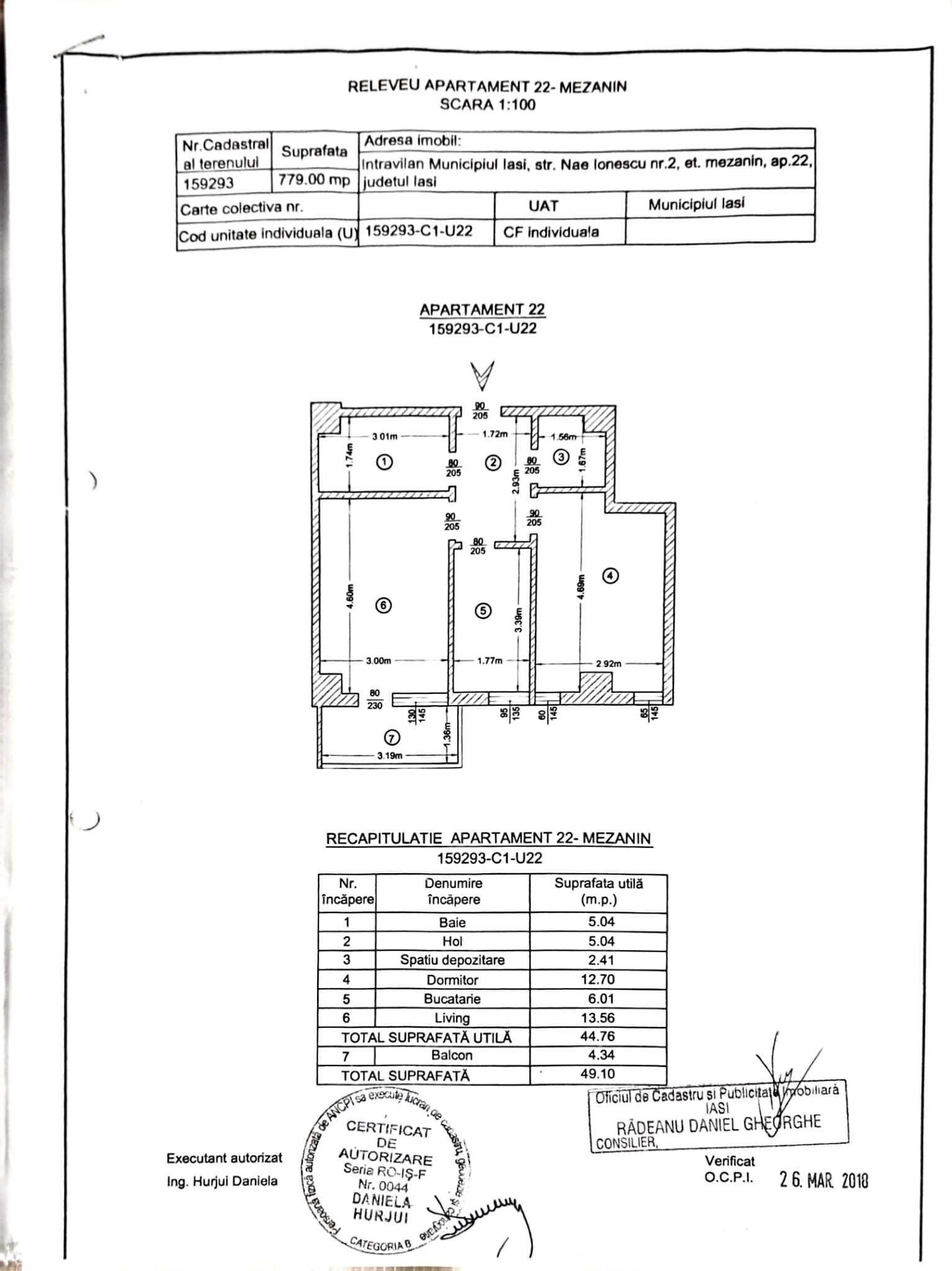 Vinzare apartament 2 camere decomandat LIDL Bucium - imagine 1