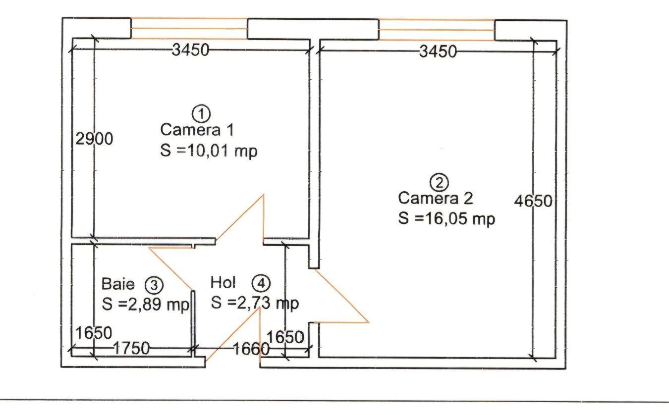 Proprietar, vand apartament 32m utili, decomandat,etaj 4/5, Centrală Nouă, Zona Buziașului
