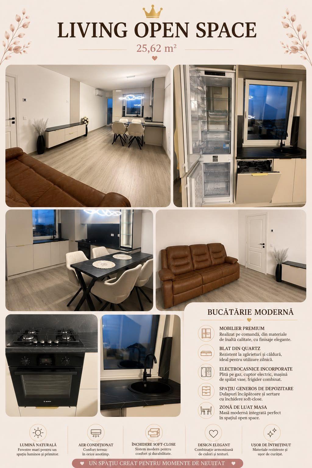 Închiriez apartament în cartierul Fiald.
