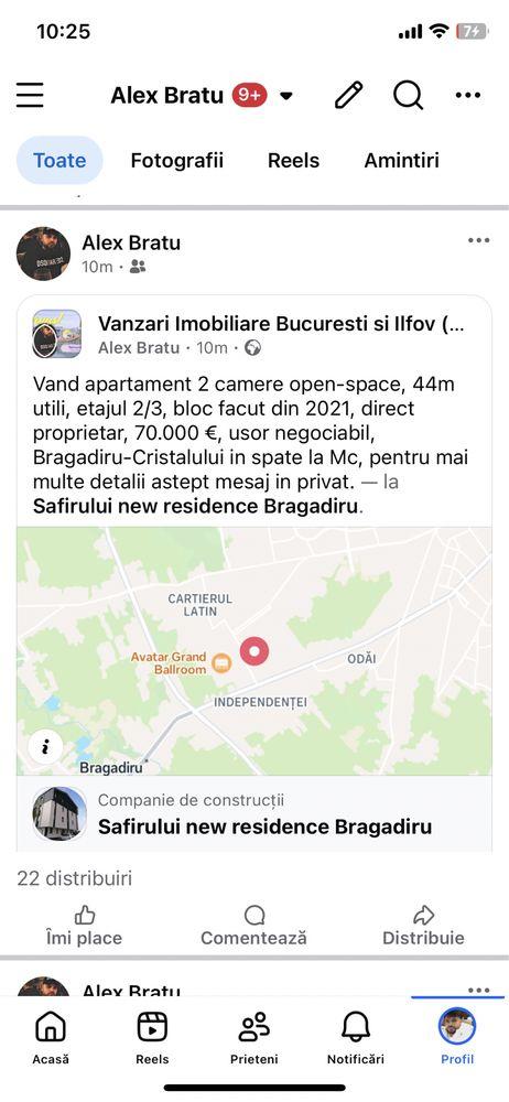 Vand apartament 2 camere, colaborez cu agentii. - imagine 1