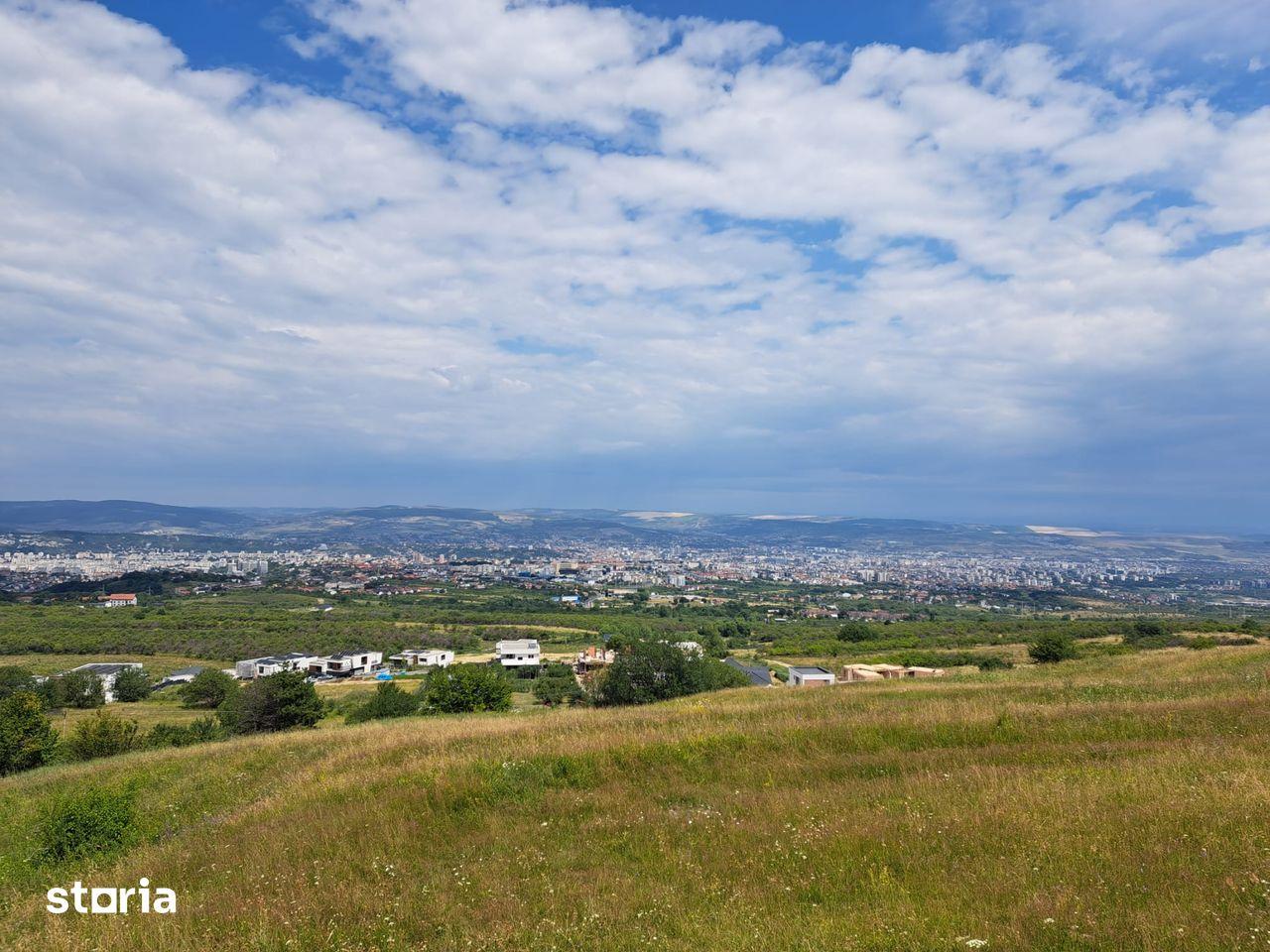 Vand/schimb 4000mp intravilan Feleacu cadastru+CU; super panorama Cluj