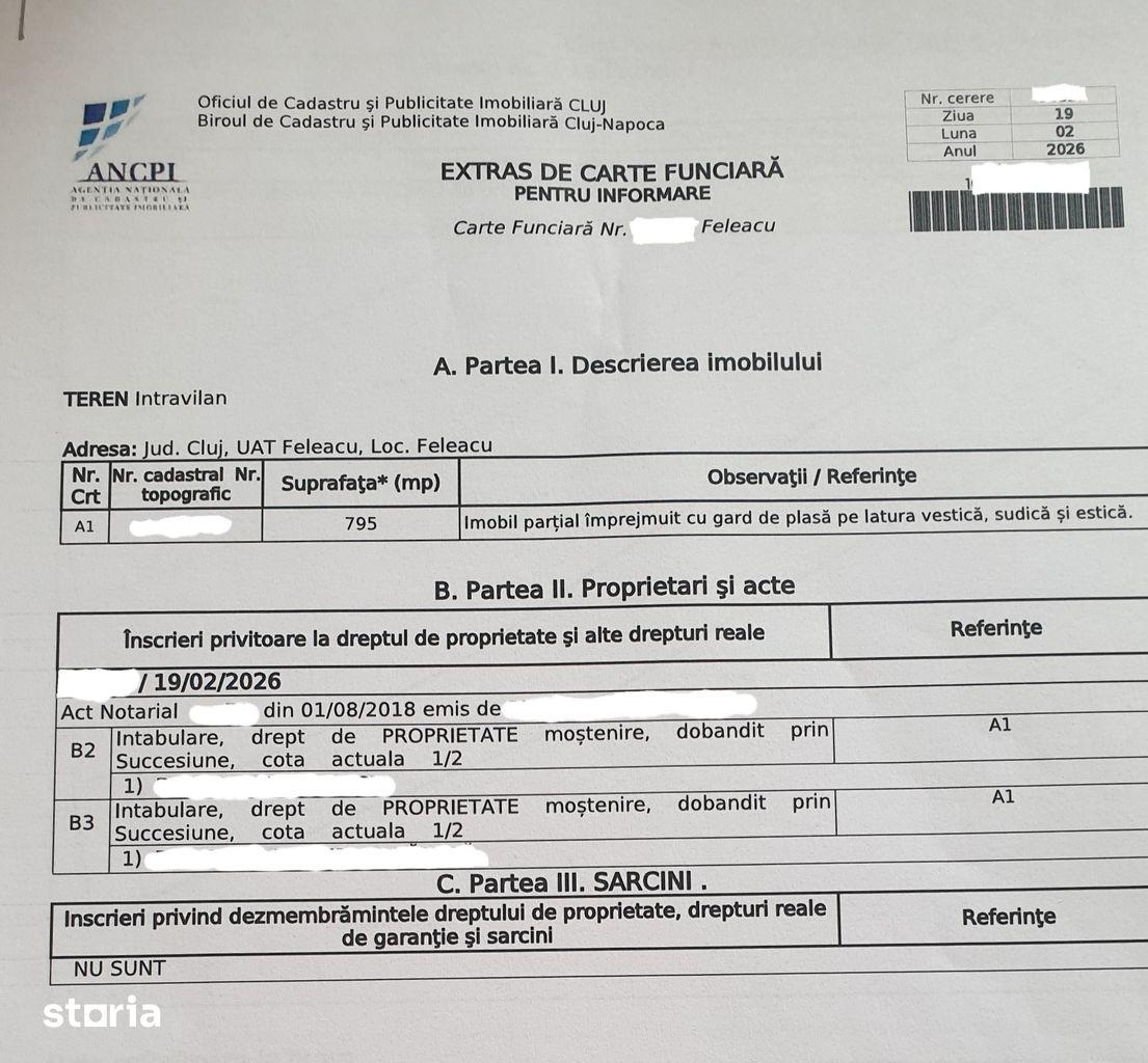 Teren agricol de vânzare, 795mp, acces asfaltat - imagine 1