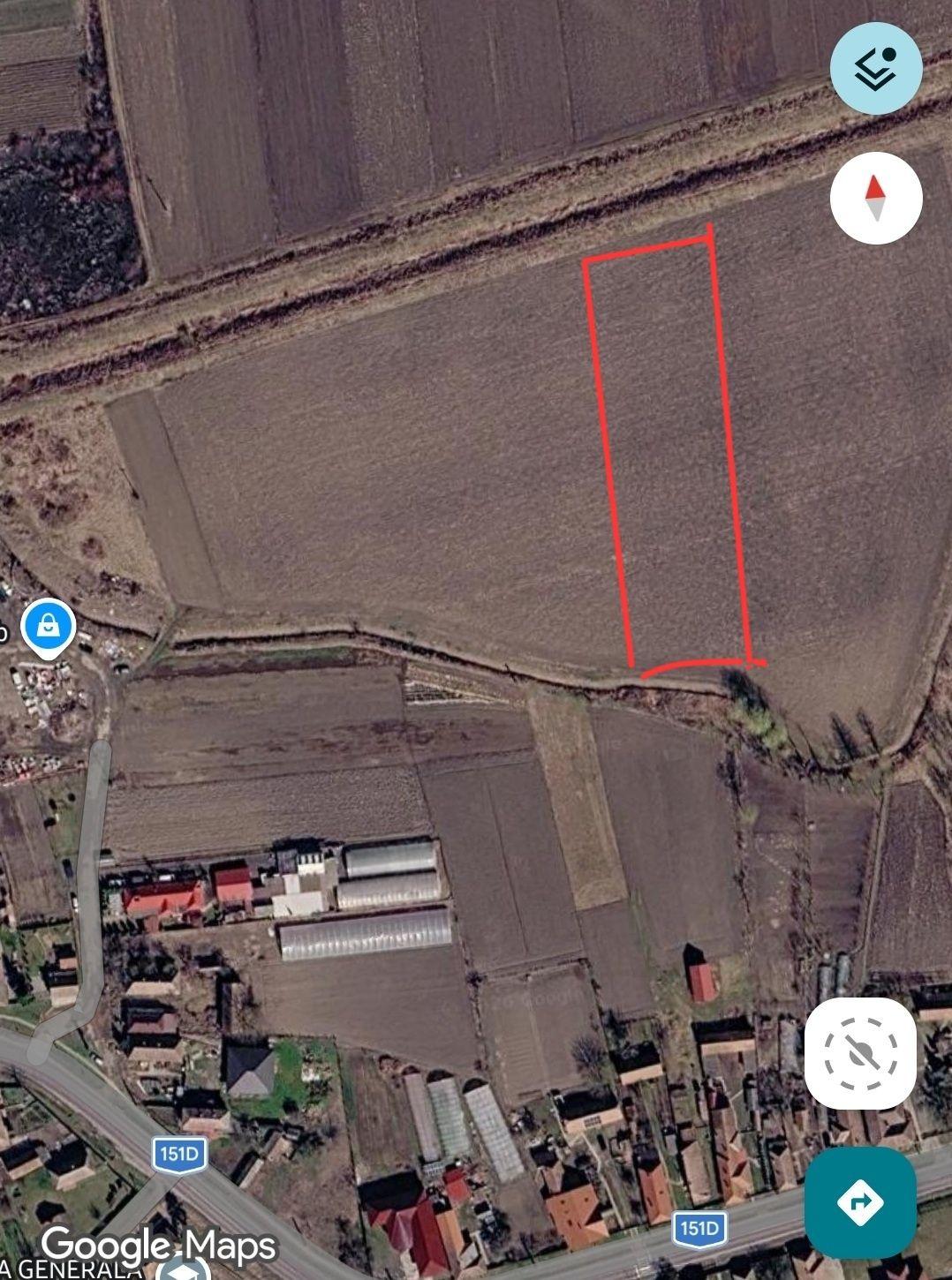 Teren de vânzare – 5.000 mp, parțial intravilan, la 15 km de Târgu Mureș - imagine 1