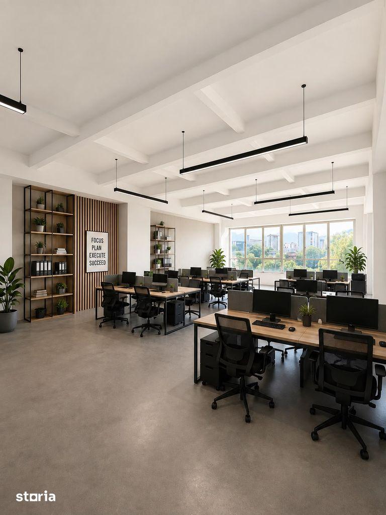 Spații birouri de închiriat 40–450 mp | Parcare gratuită | Acces 24/7