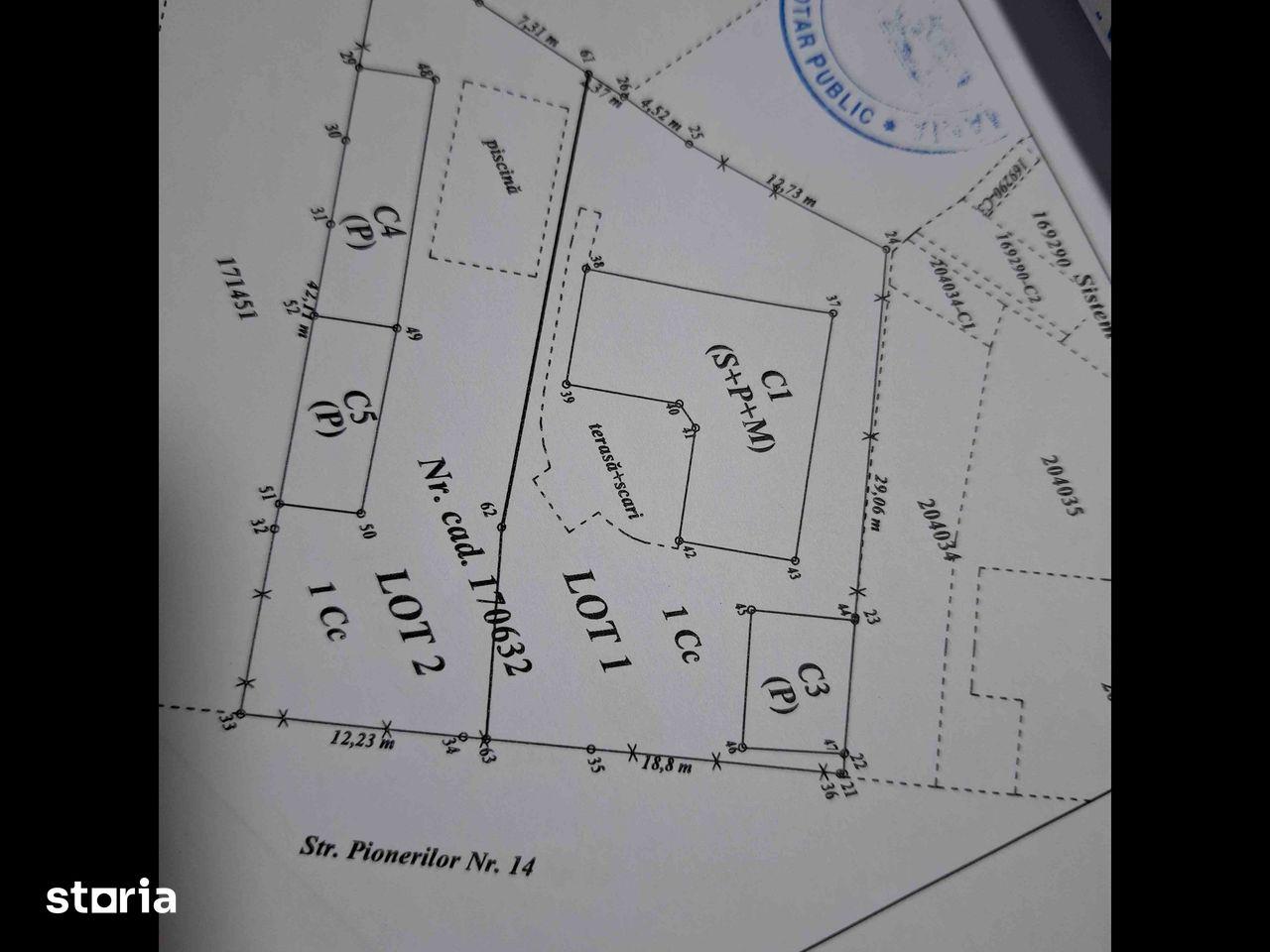 Casa/Vila zona 0,posibil 619mp/1091mp - imagine 1