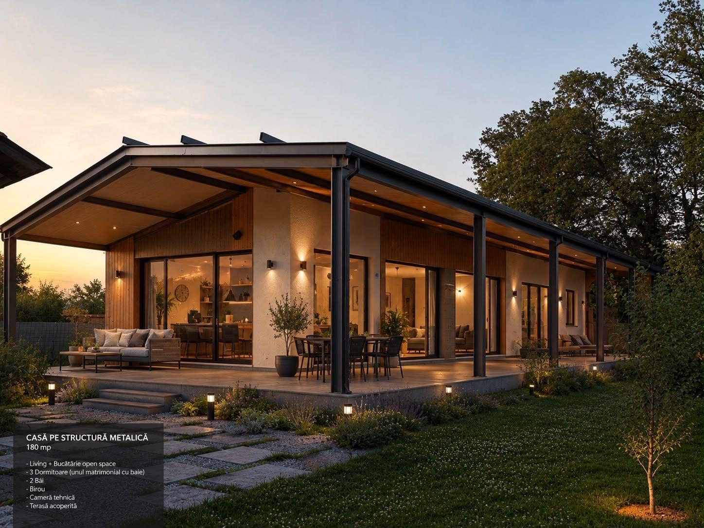 Teren plus casa bătrânească si construcție metalică nouă - imagine 1