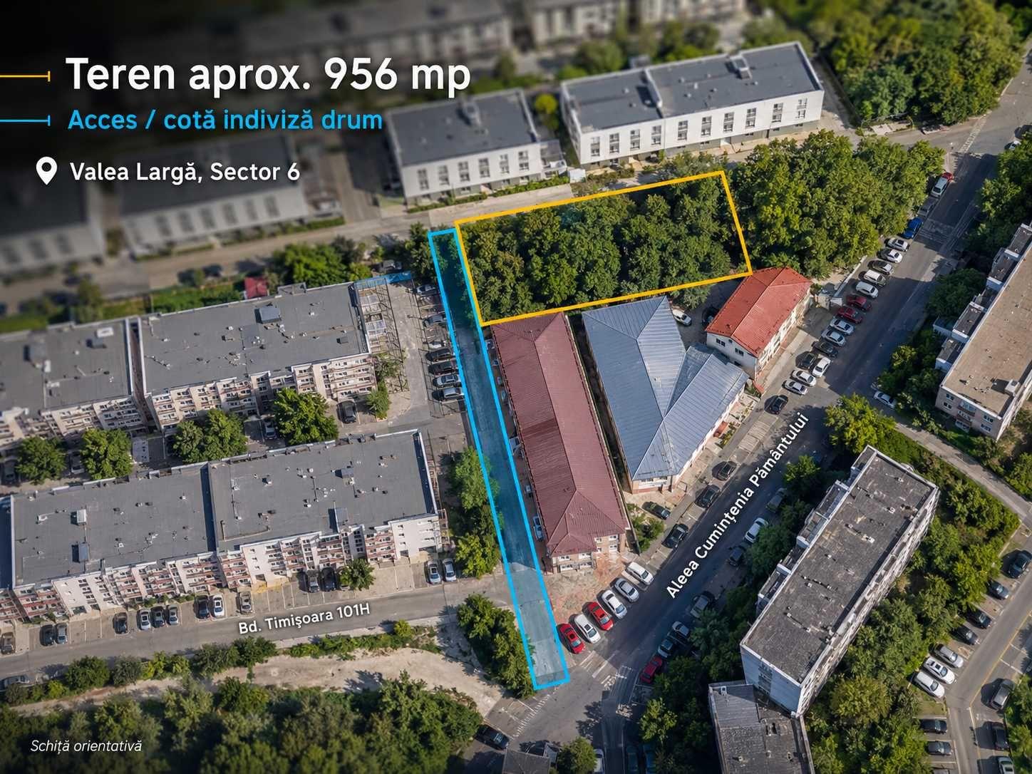 Teren intravilan 954,19 mp de vânzare în Sector 6, zona Valea Largă – Bd. Timișoara - imagine 1