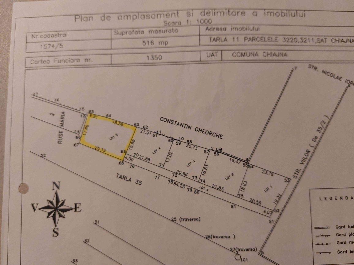 Teren Intravilan 516 mp – Chiajna, Str. Viilor | Pregătit pentru Construcție - imagine 1
