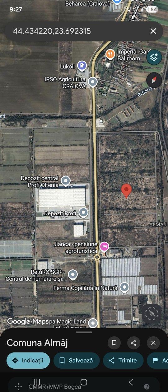 Teren intravilan suprafata mare -PUZ + PUG – Craiova/Almaj