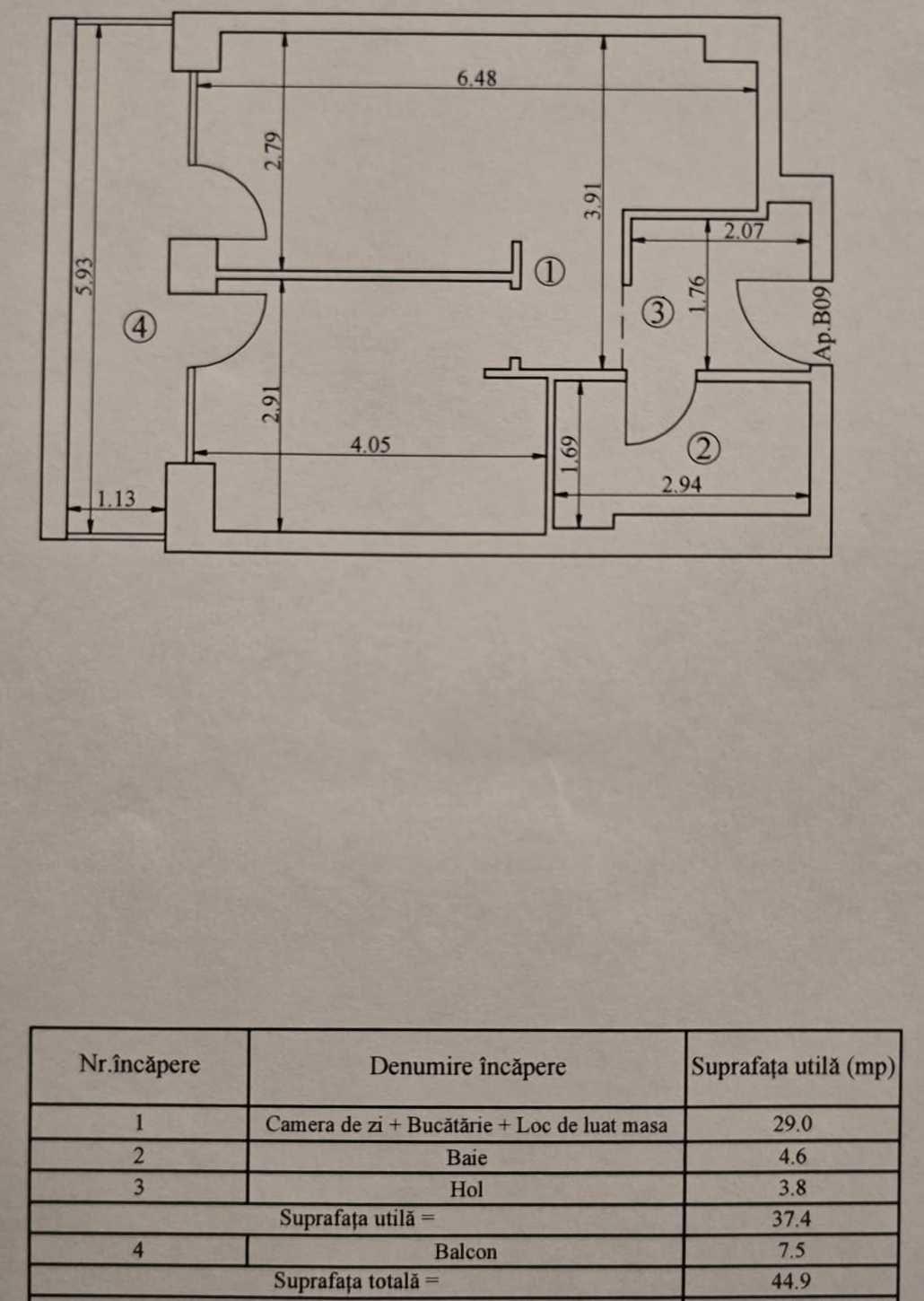 Apartament 2 cam. 45mp+parcare, et.1, Silk District, faza 3, intabulat - imagine 1