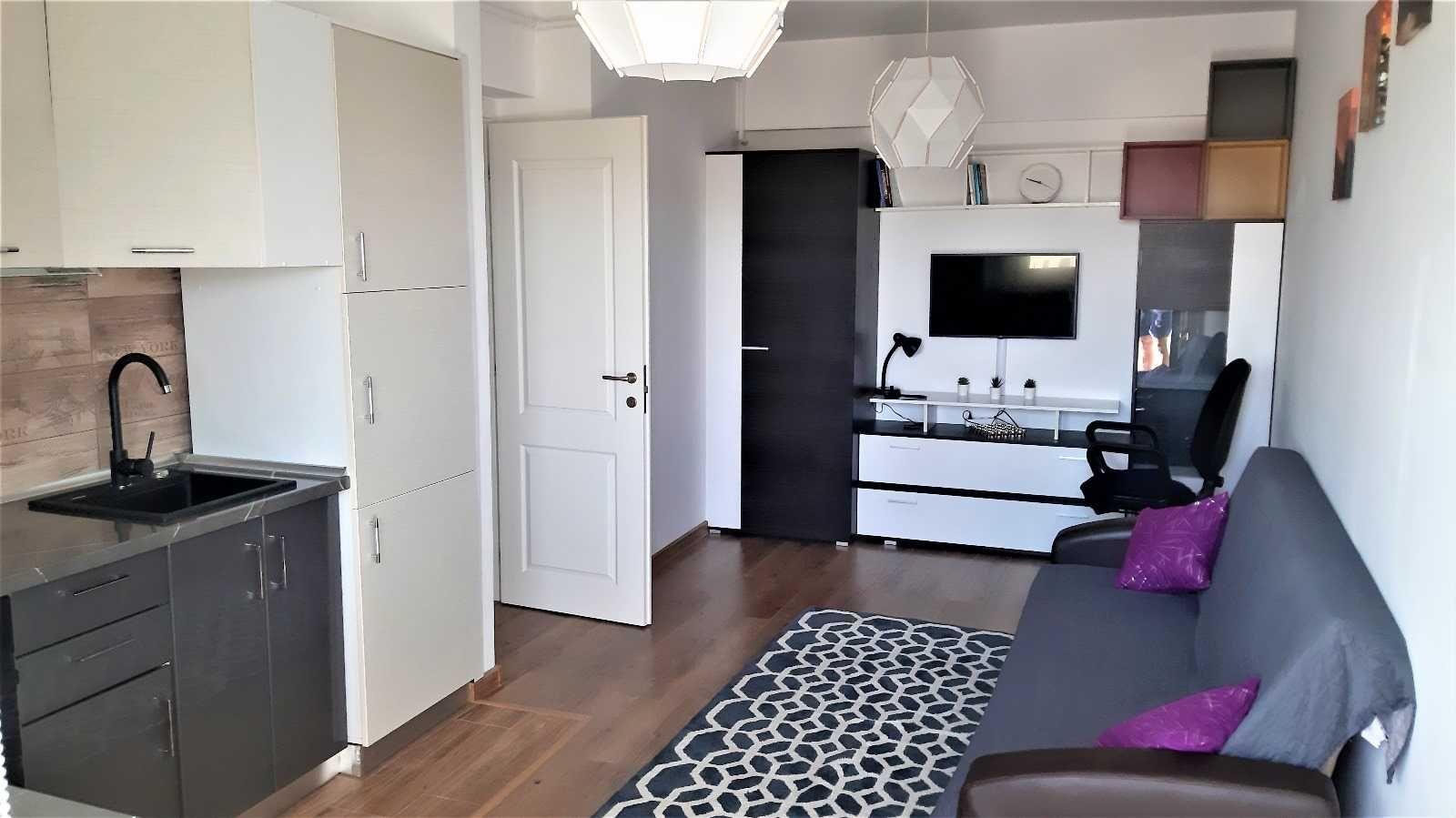Apartament 2 camere open space utilat și mobilat modern, persoana FIZICA