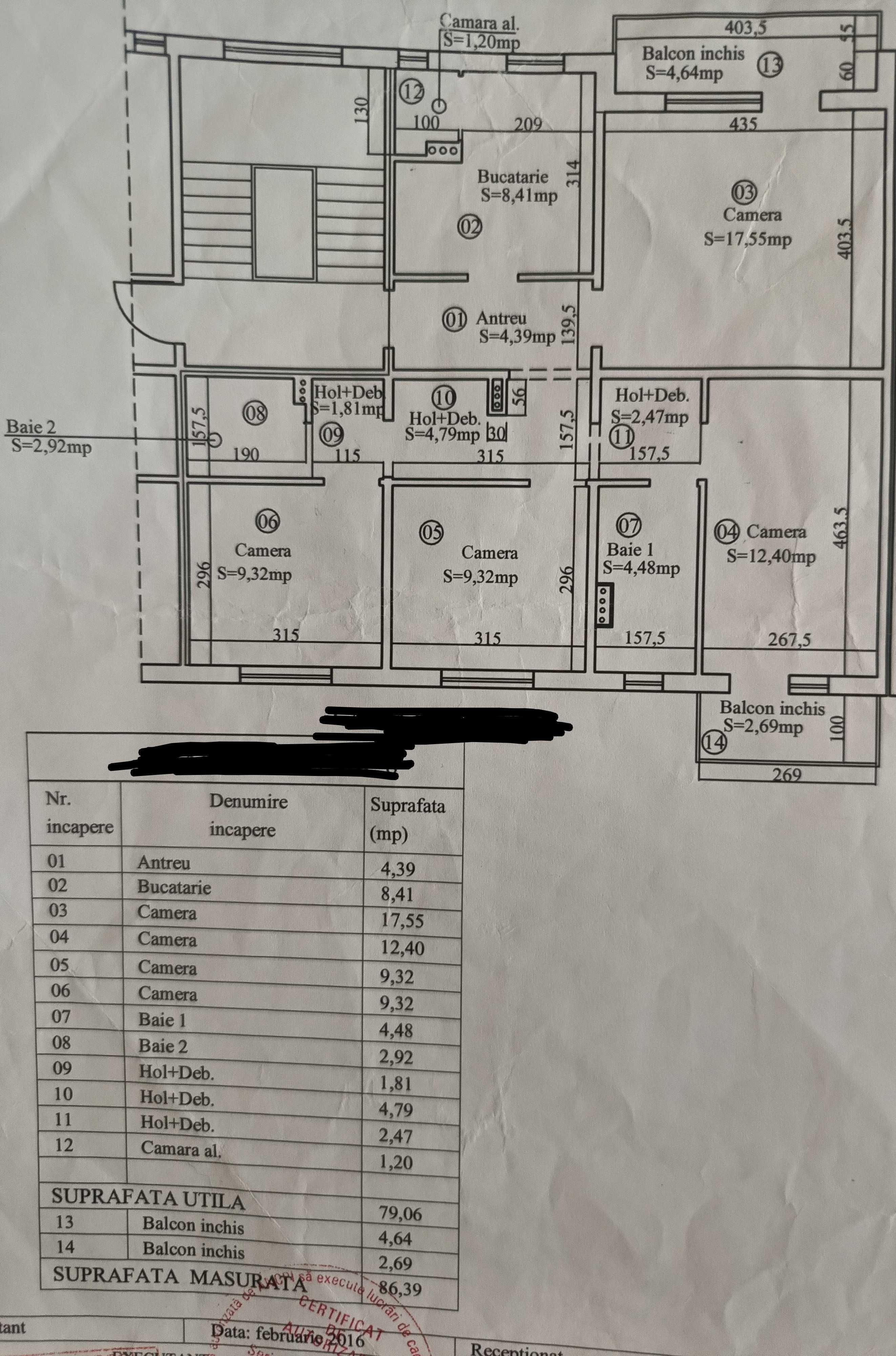 Apartament 4 camere