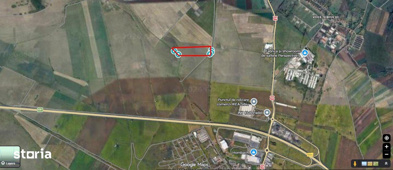 Teren extravilan 17.800 mp de vânzare – Sibiu, zona Viile Sibiului - imagine 1
