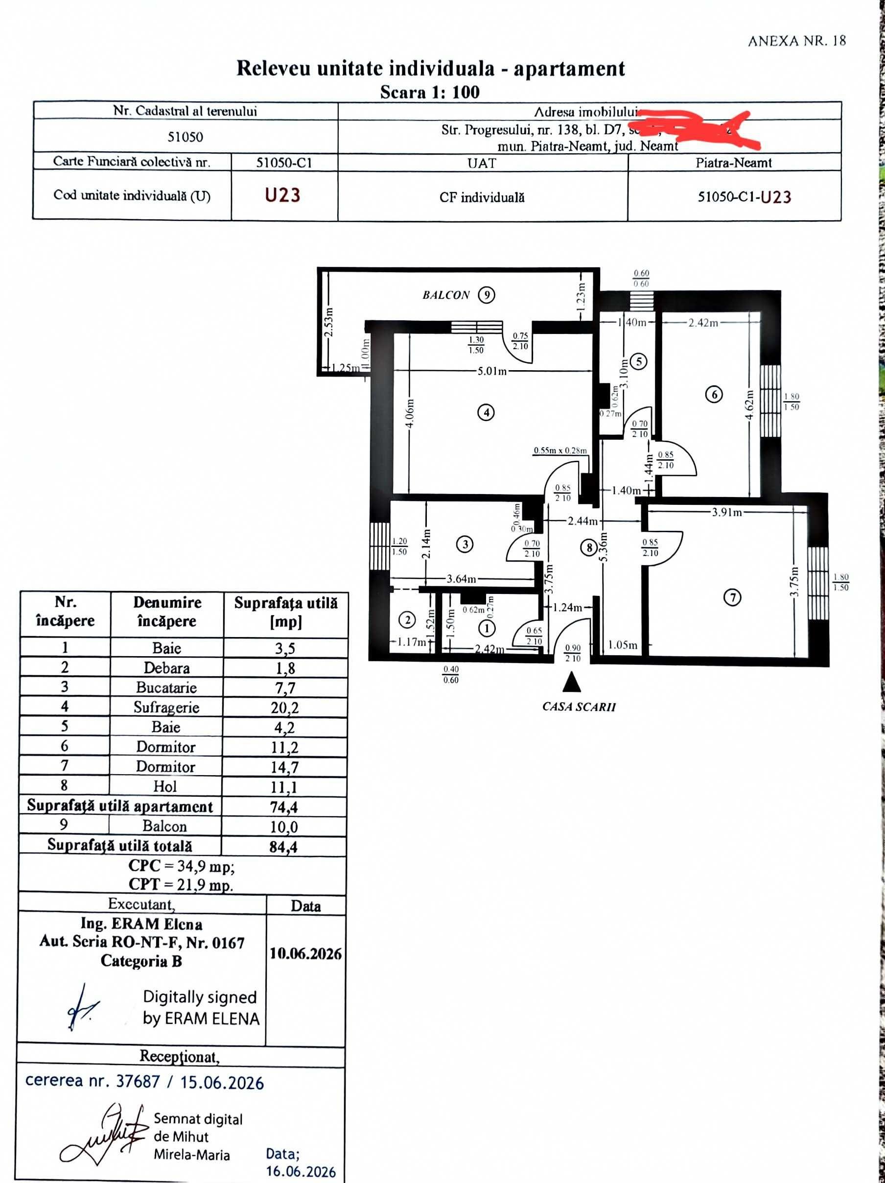 Vanzare apartament 3 camere - imagine 1