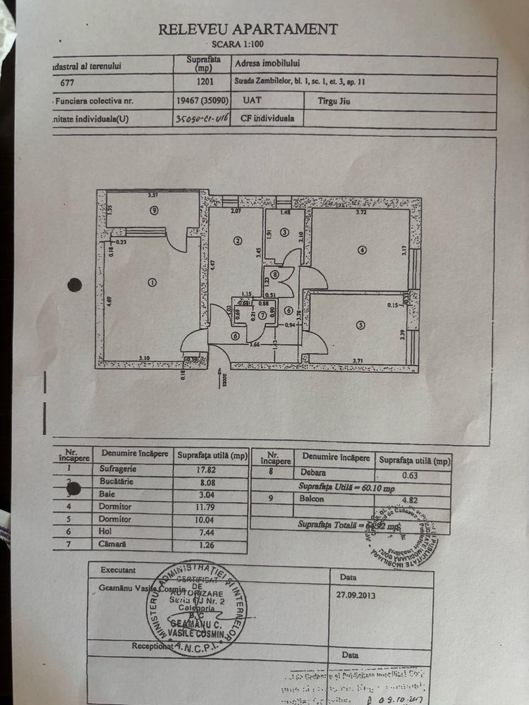 Vand apartament 3 camere - imagine 1
