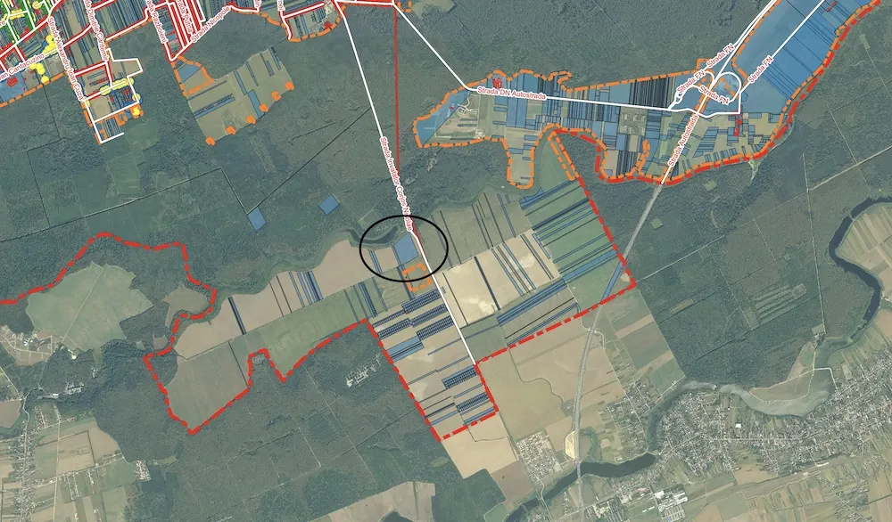 Teren pentru investitie 5 Ha in SNAGOV, pol de dezvoltare A3 A0, DESCHIDERE LAC si PADURE - imagine 1