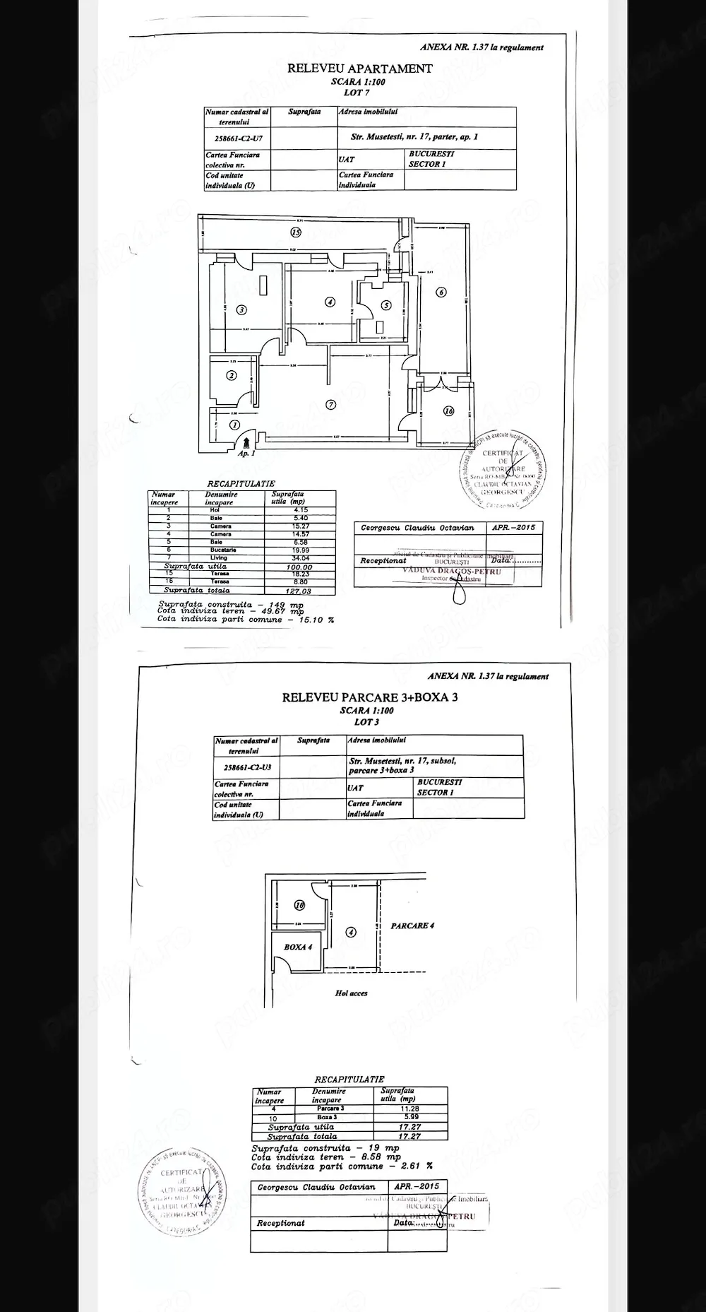 3 camere aviației , 127mp utili +boxa 5mp + parcare - imagine 1