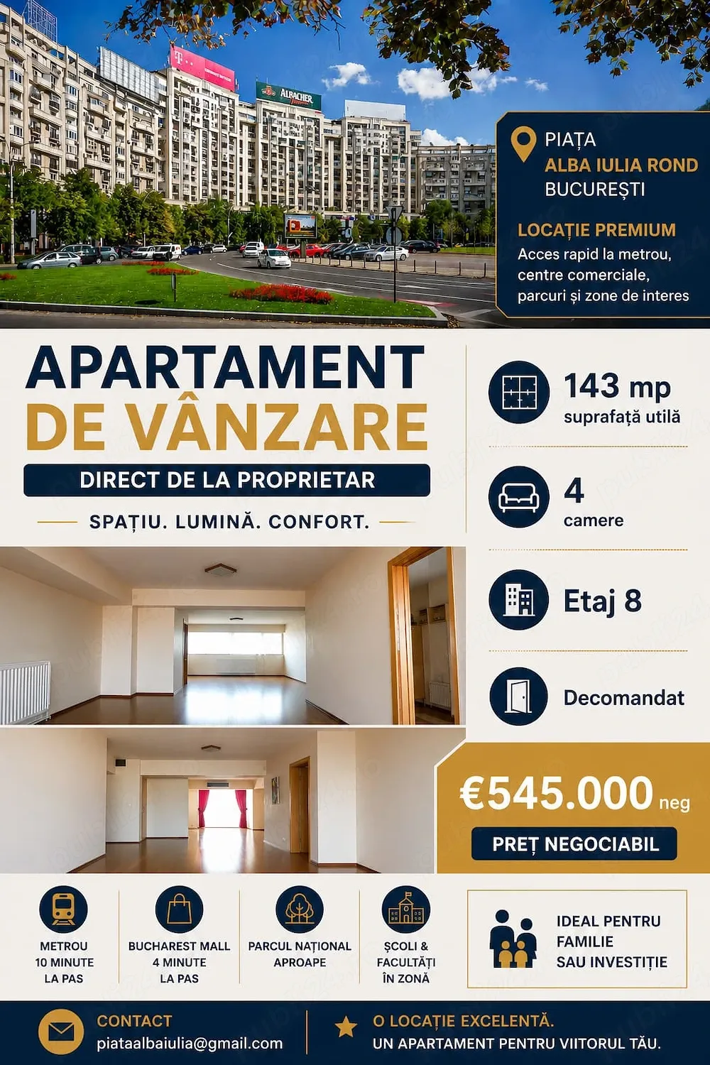 Piata Alba Iulia rond direct de la proprietar - imagine 1