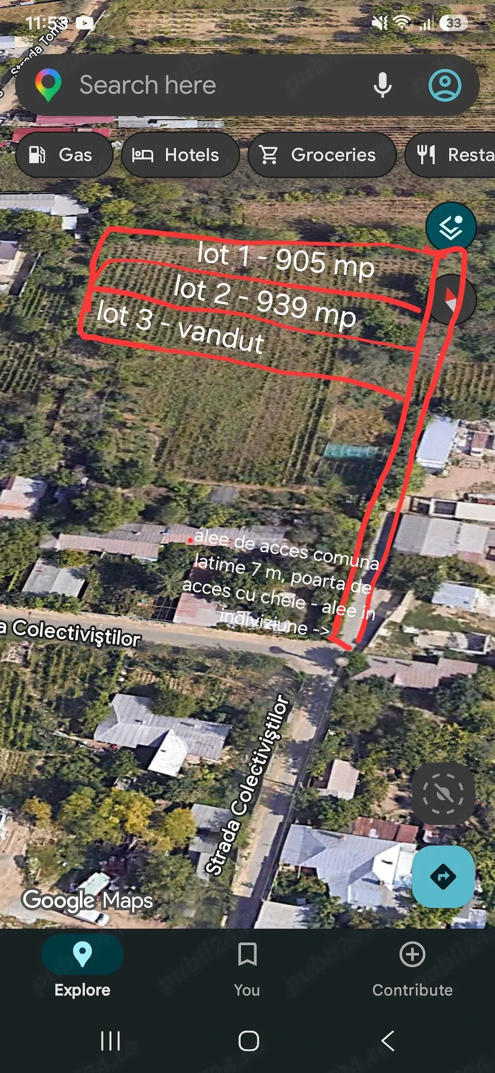 Teren intravilan Galați filesti sat str colectivistilor